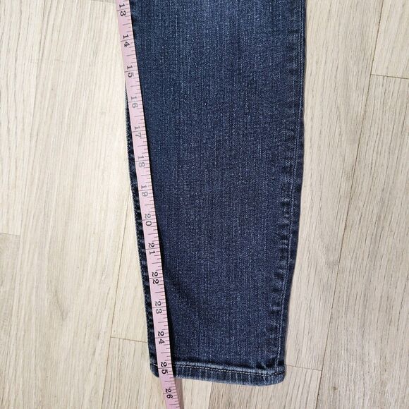 Good American Womens Blue Dark Wash Good Legs Crop Skinny Jeans Size 6/28 - Picture 8 of 13